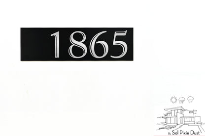 Aluminum (ACP) Engraved Address Plaque