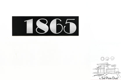 Aluminum (ACP) Engraved Address Plaque