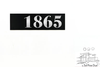 Aluminum (ACP) Engraved Address Plaque