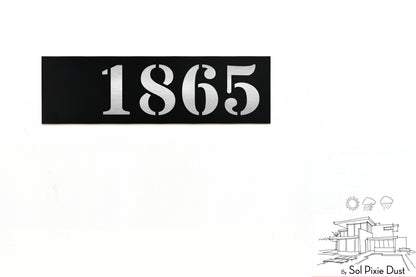 Aluminum (ACP) Engraved Address Plaque