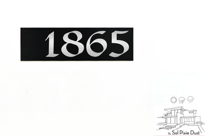 Aluminum (ACP) Engraved Address Plaque