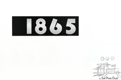 Aluminum (ACP) Engraved Address Plaque
