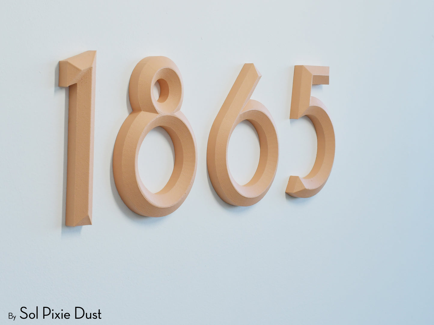 Minimal 3D House Numbers – Modern House Numbers