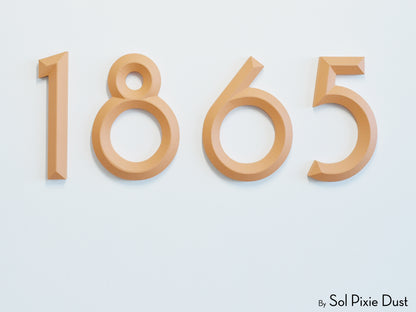 Minimal 3D House Numbers – Modern House Numbers