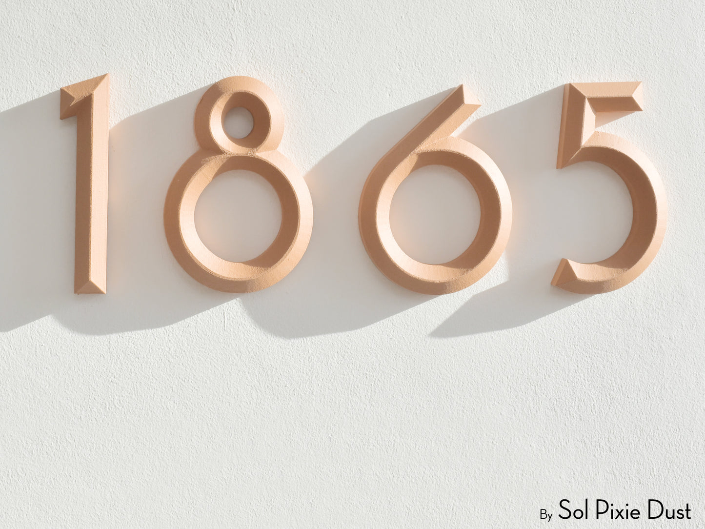 Minimal 3D House Numbers – Modern House Numbers