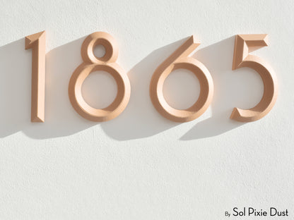 Minimal 3D House Numbers – Modern House Numbers