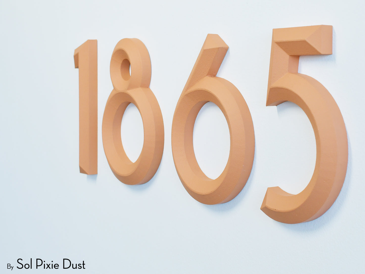 Minimal 3D House Numbers – Modern House Numbers