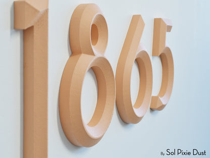 Minimal 3D House Numbers – Modern House Numbers