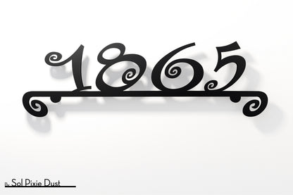 Underline House Numbers - LED Sign ( Font Options )