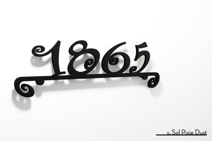 Underline House Numbers - LED Sign ( Font Options )