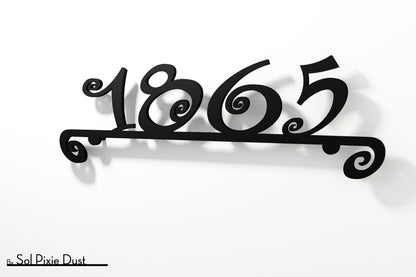 Underline House Numbers - LED Sign ( Font Options )