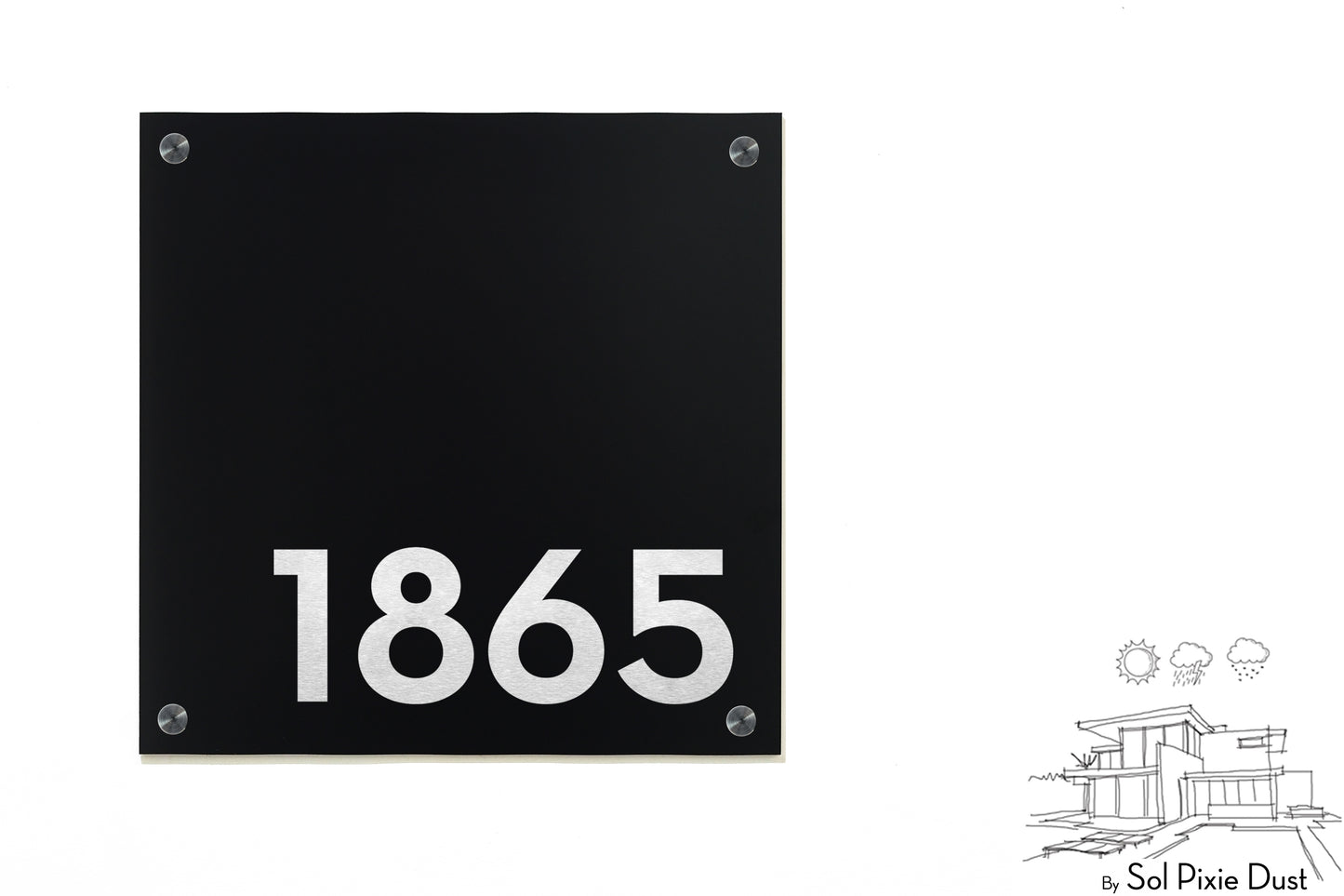 Aluminum (ACP) Engraved Address Plaque