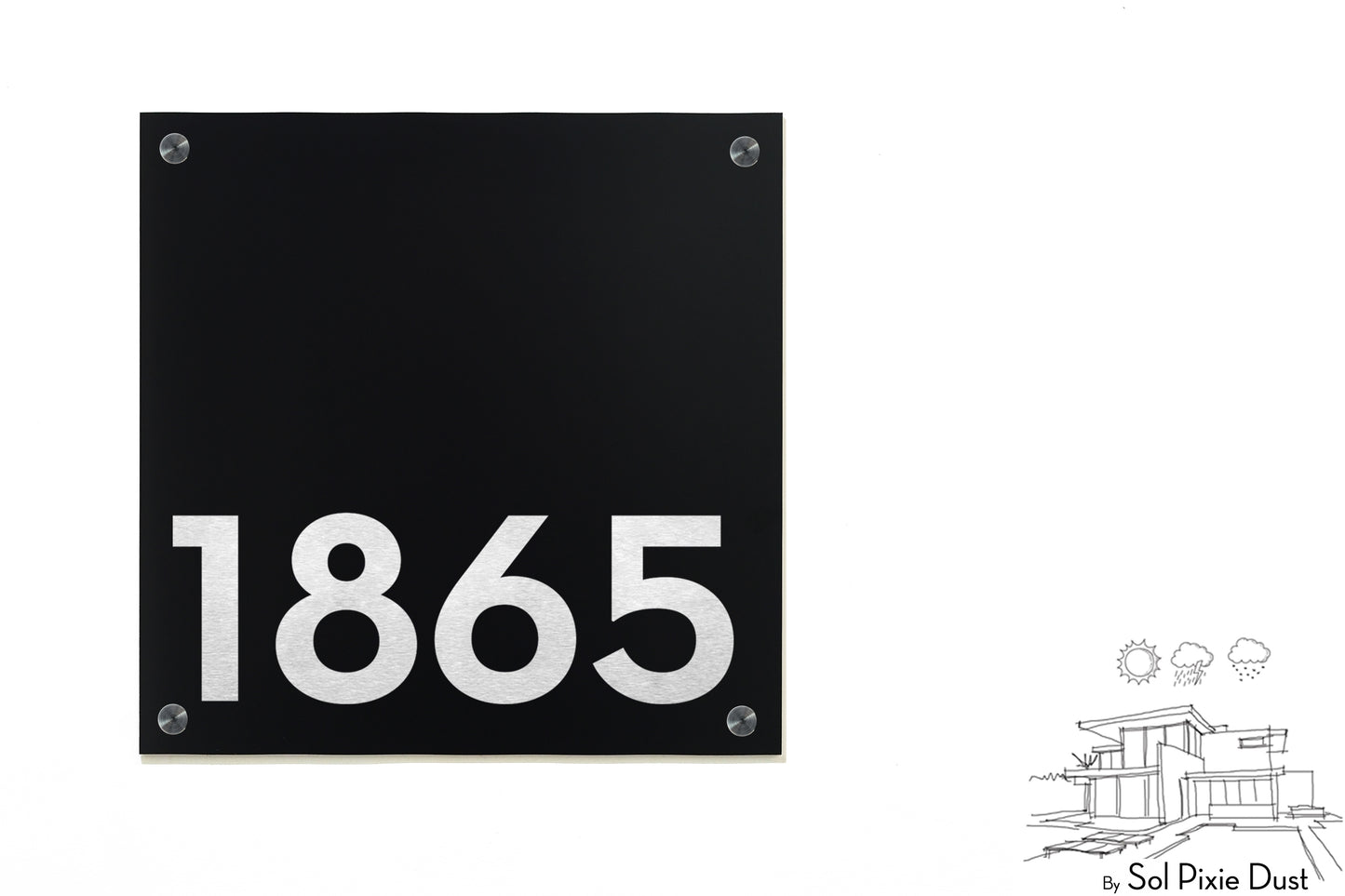 Aluminum (ACP) Engraved Address Plaque