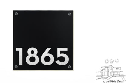 Aluminum (ACP) Engraved Address Plaque
