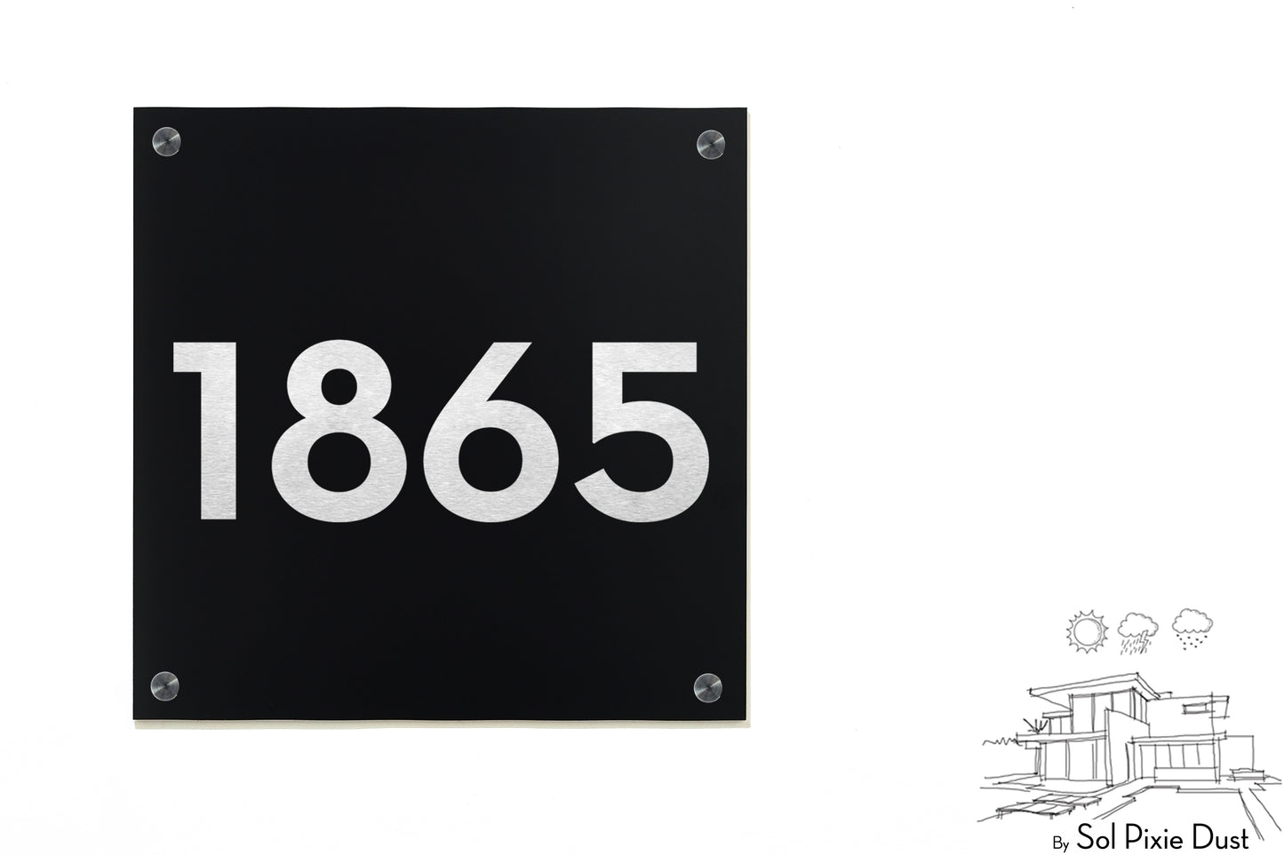 Aluminum (ACP) Engraved Address Plaque