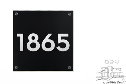 Aluminum (ACP) Engraved Address Plaque
