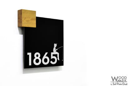 Aluminum (ACP) Address Signs with Solid Wood Mount