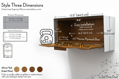 Modern Wall Mounted Mailbox Type 3
