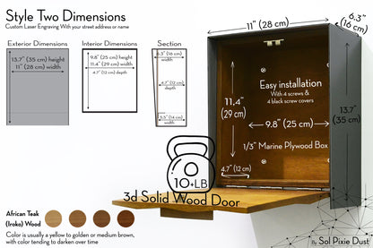Modern Wall Mounted Mailbox Type 2