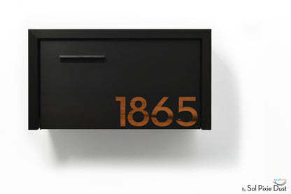 Modern Aluminum Wall Mounted Mailbox Type 3