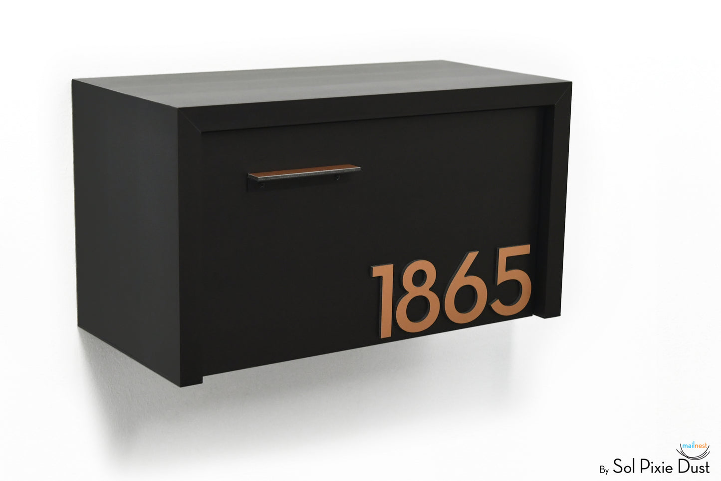 Modern Aluminum Wall Mounted Mailbox Type 3