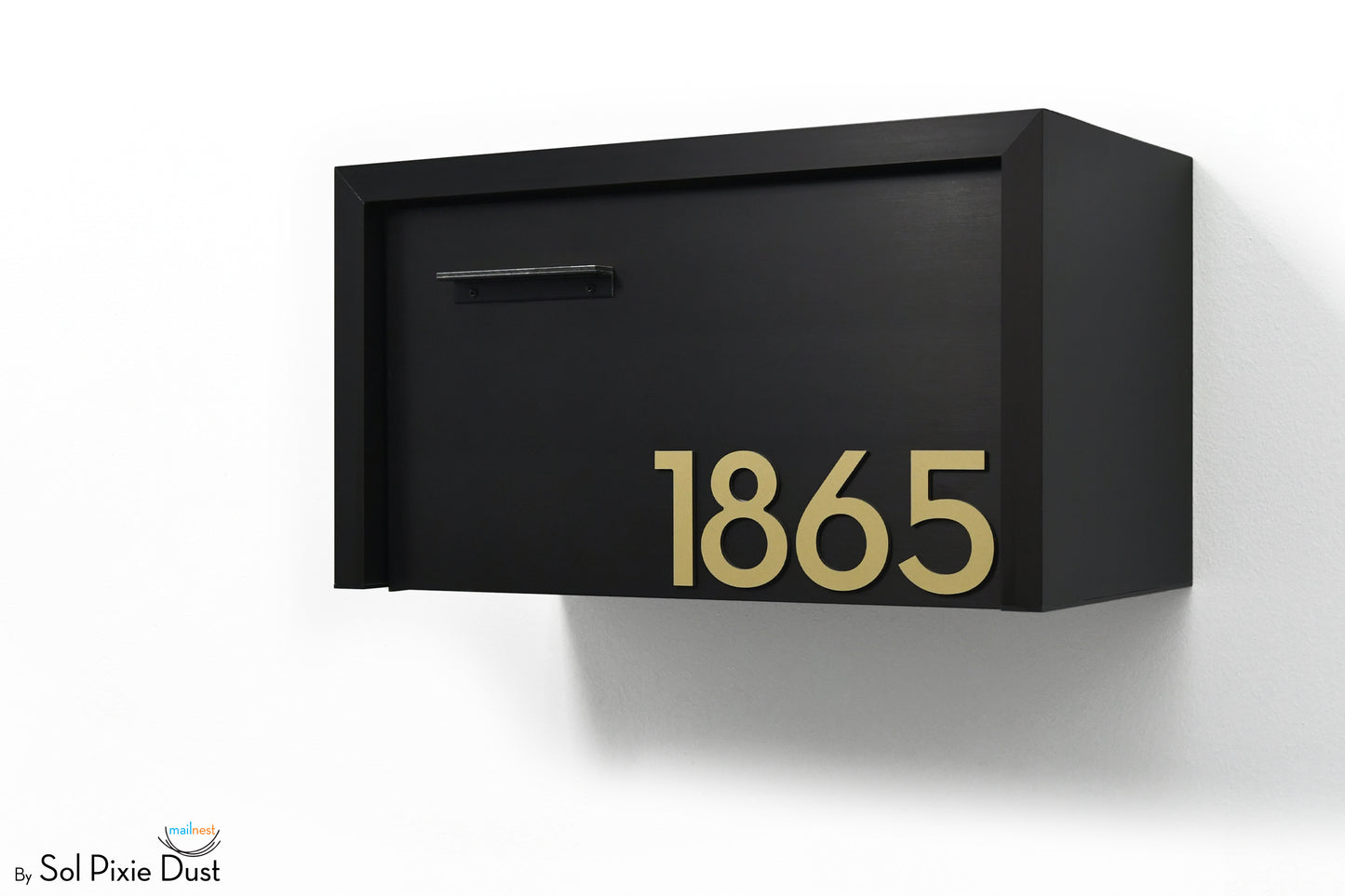 Modern Aluminum Wall Mounted Mailbox Type 3