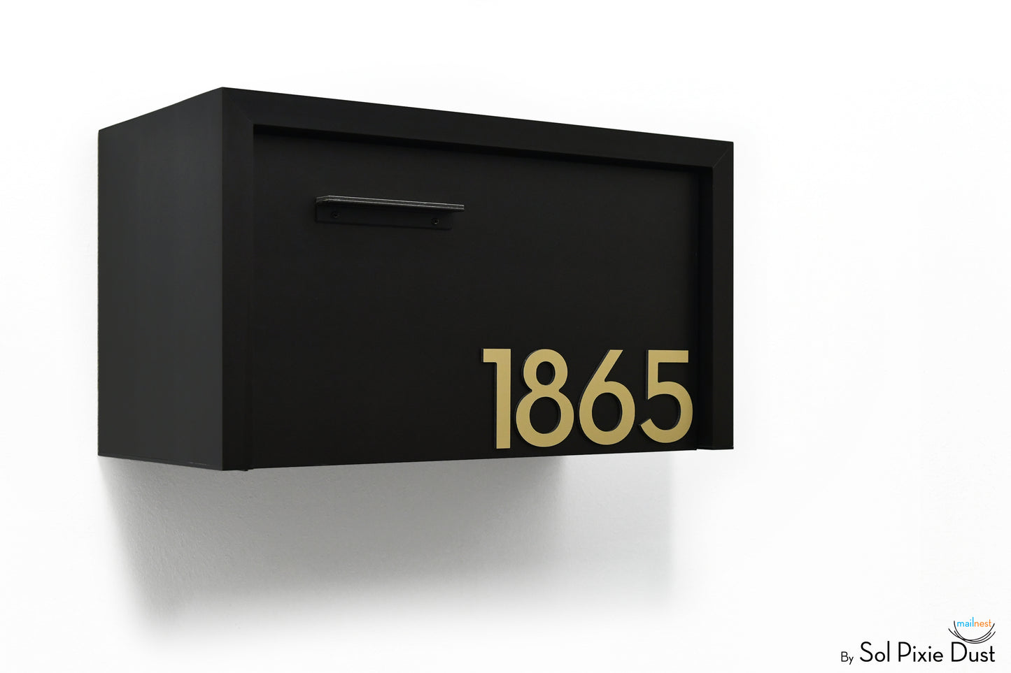 Modern Aluminum Wall Mounted Mailbox Type 3