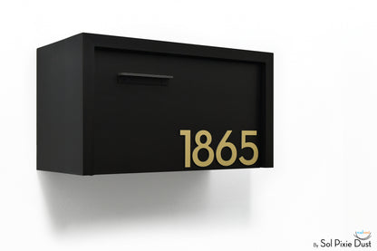Modern Aluminum Wall Mounted Mailbox Type 3