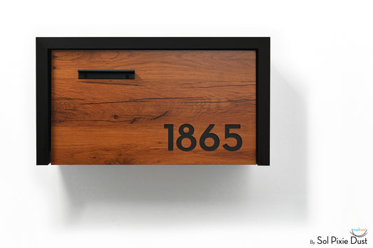 Modern Aluminum Wall Mounted Mailbox Type 3