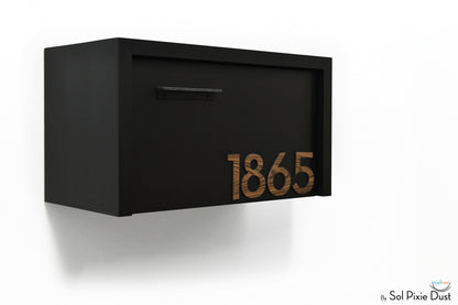 Modern Aluminum Wall Mounted Mailbox Type 3