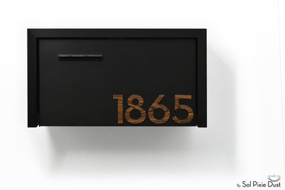 Modern Aluminum Wall Mounted Mailbox Type 3