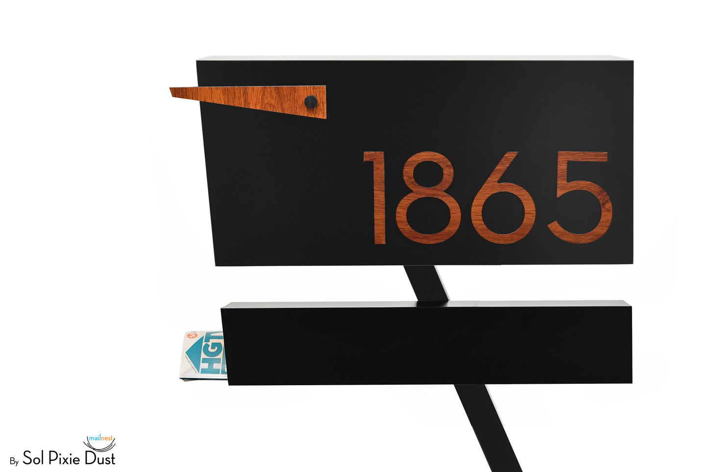 Modern Post Mounted Mailbox  - Contemporary Post Mounted Mailbox Type 4
