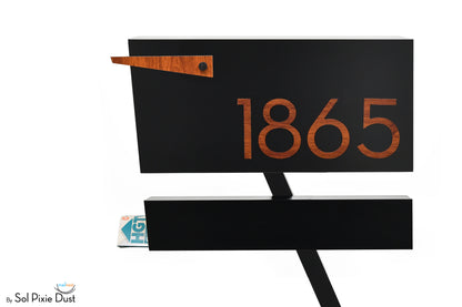 Modern Post Mounted Mailbox  - Contemporary Post Mounted Mailbox Type 4
