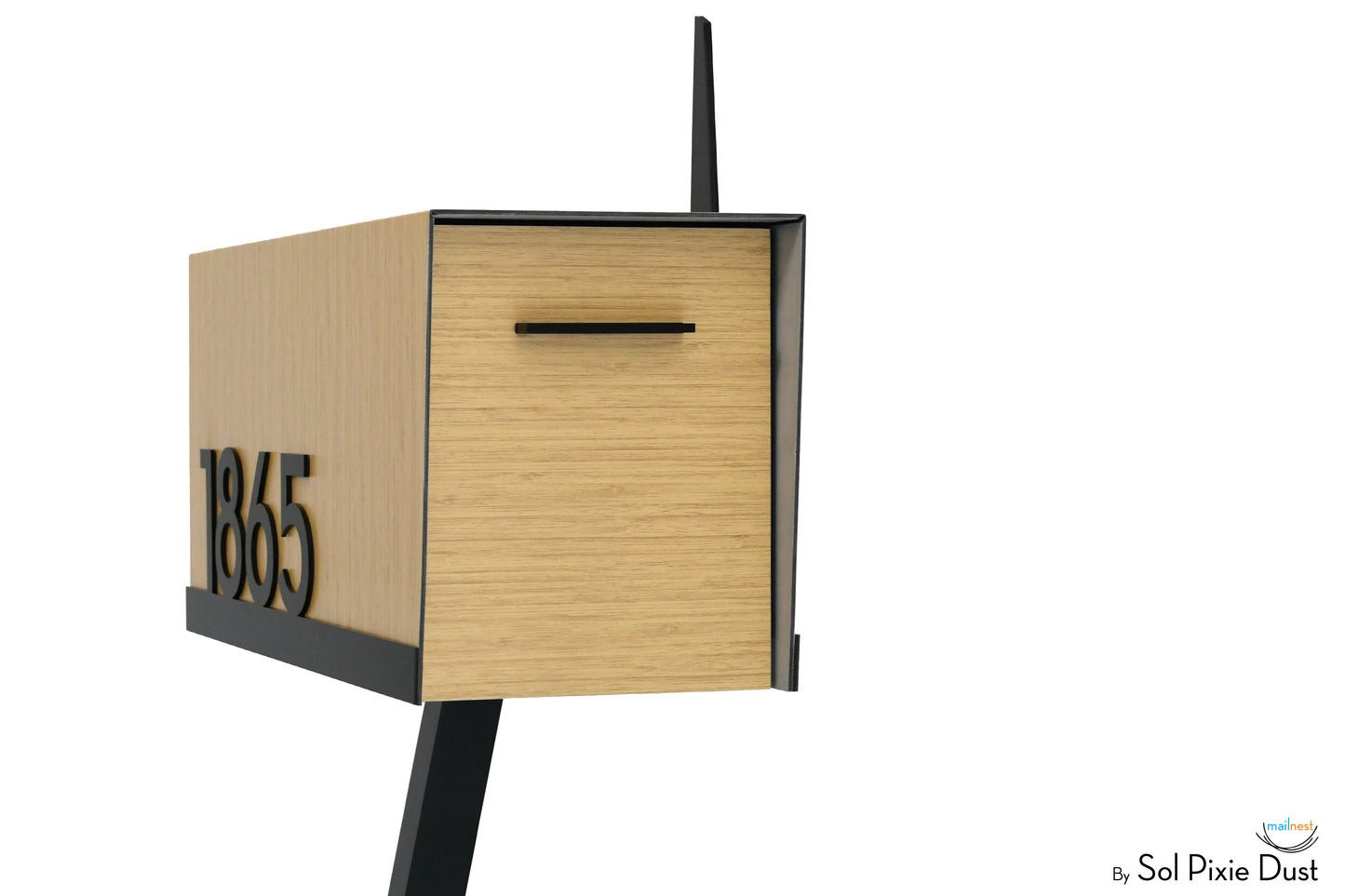 Modern Post Mounted Mailbox  - Contemporary Post Mounted Mailbox Type 4