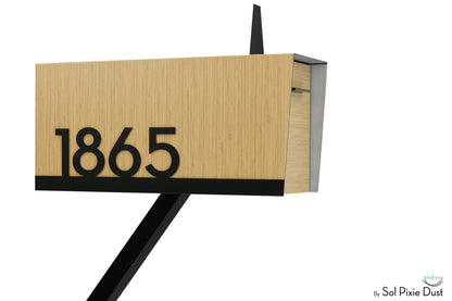 Modern Post Mounted Mailbox  - Contemporary Post Mounted Mailbox Type 4