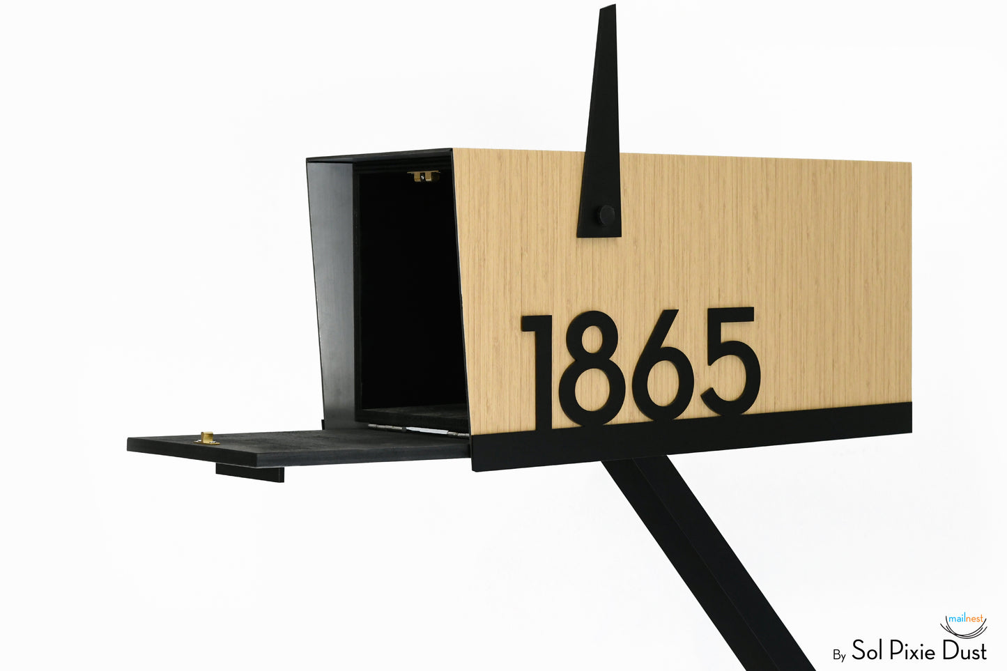 Modern Post Mounted Mailbox  - Contemporary Post Mounted Mailbox Type 4