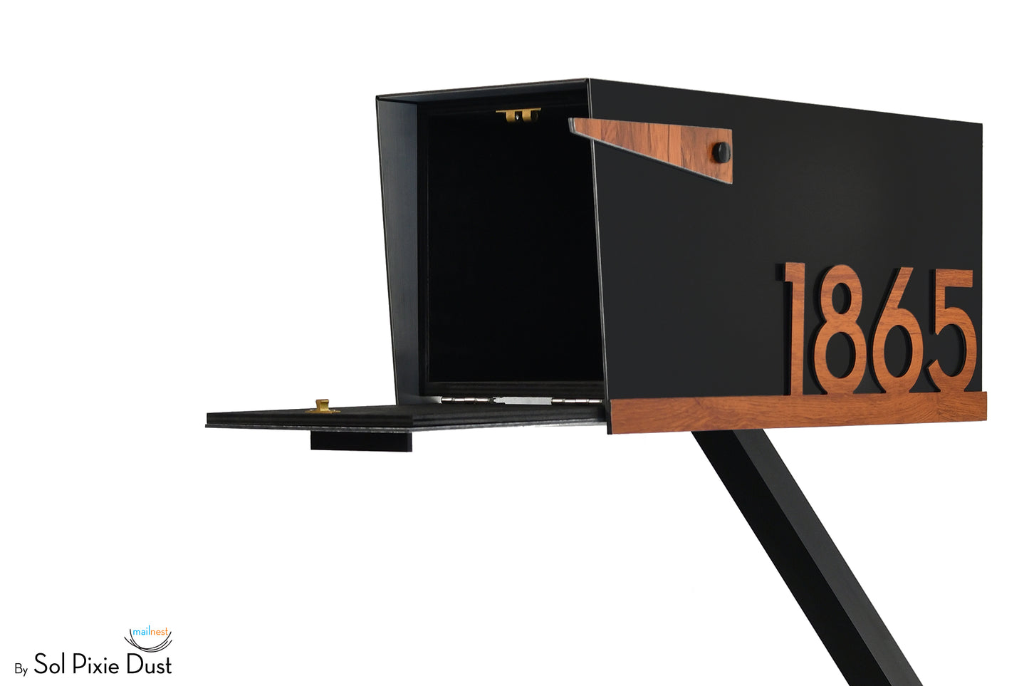 Modern Post Mounted Mailbox  - Contemporary Post Mounted Mailbox Type 4