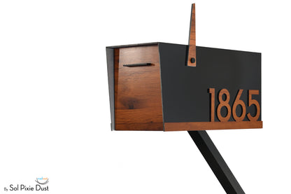 Modern Post Mounted Mailbox  - Contemporary Post Mounted Mailbox Type 4