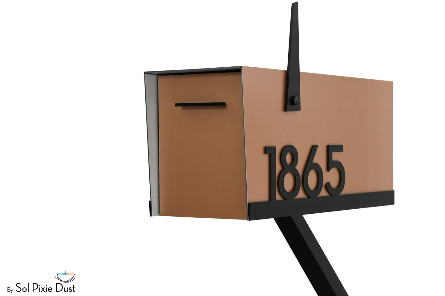 Modern Post Mounted Mailbox  - Contemporary Post Mounted Mailbox Type 4