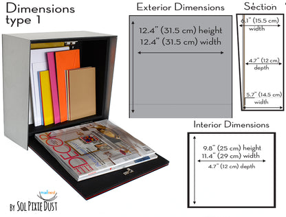 Type 1 - Wall Mounted Mailbox with Custom Door Styles & Body Colors