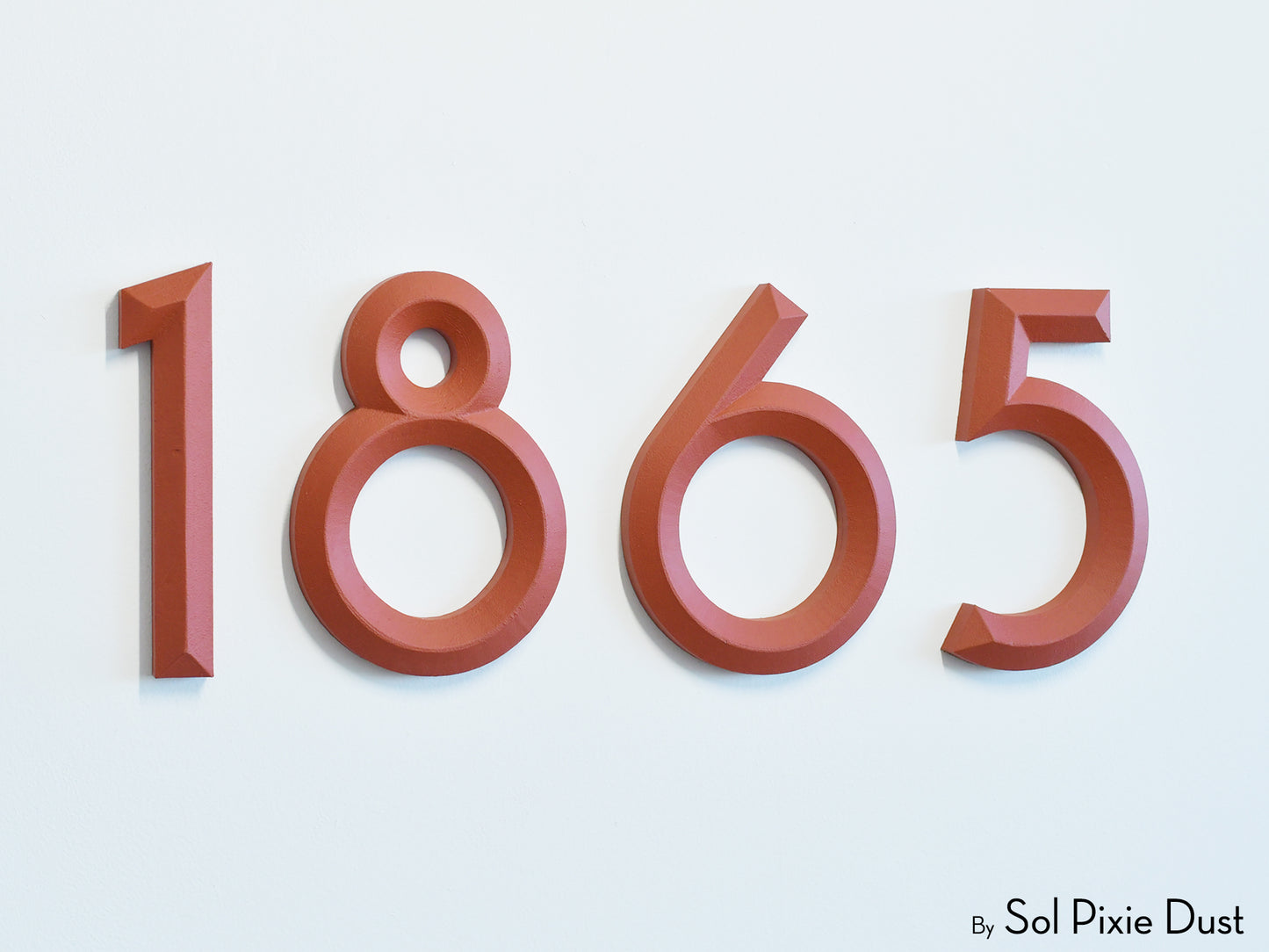 Minimal 3D House Numbers – Modern House Numbers