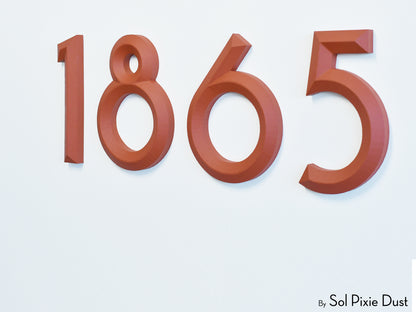 Minimal 3D House Numbers – Modern House Numbers