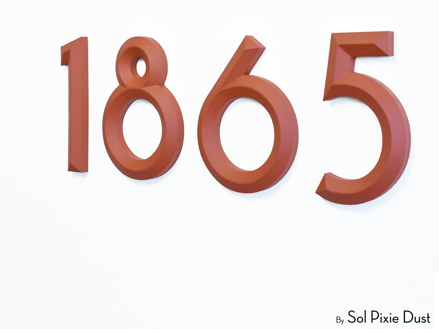 Minimal 3D House Numbers – Modern House Numbers