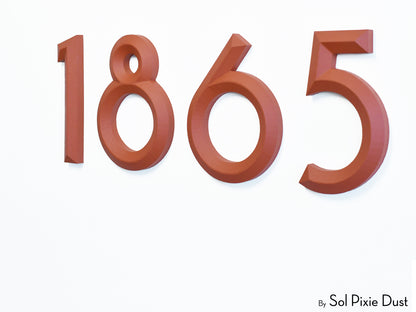 Minimal 3D House Numbers – Modern House Numbers
