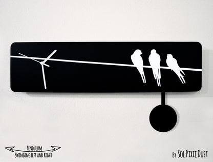 Three little birds - Pendulum Wall Clock