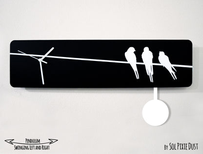 Three little birds - Pendulum Wall Clock
