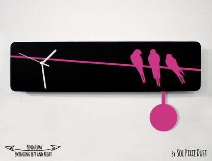 Three little birds - Pendulum Wall Clock