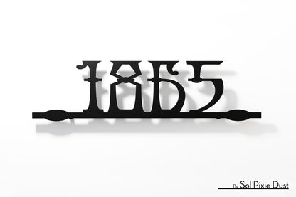 Underline House Numbers - LED Sign ( Font Options )