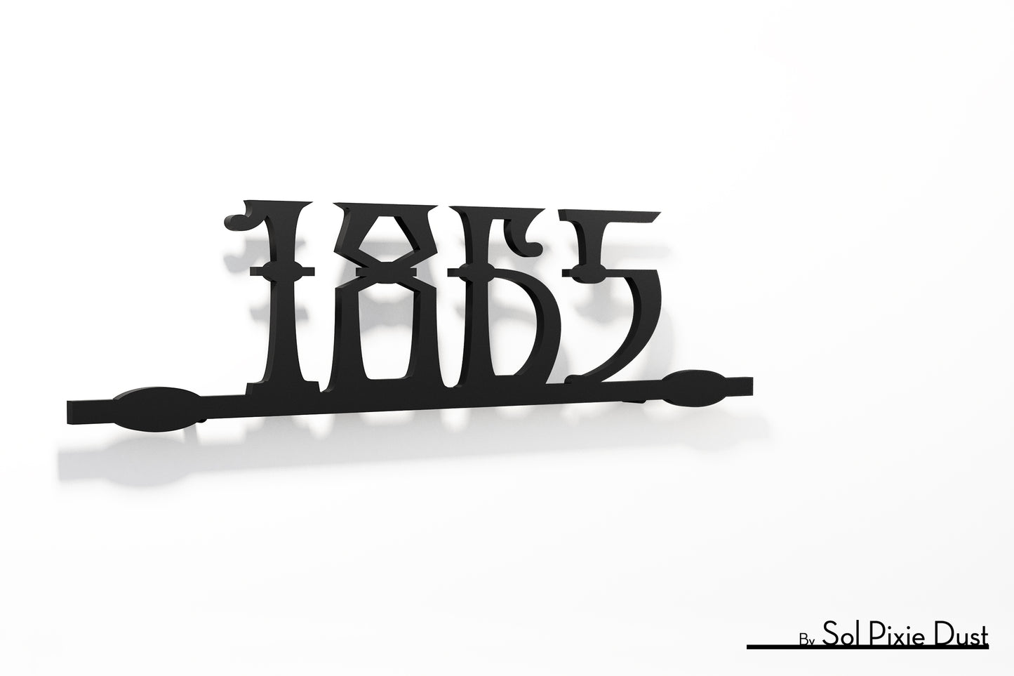 Underline House Numbers - LED Sign ( Font Options )