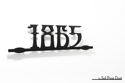 Underline House Numbers - LED Sign ( Font Options )